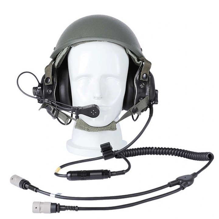 GECKO DH-132 Zestaw słuchawkowy do PRC i interkomu pojazdu
