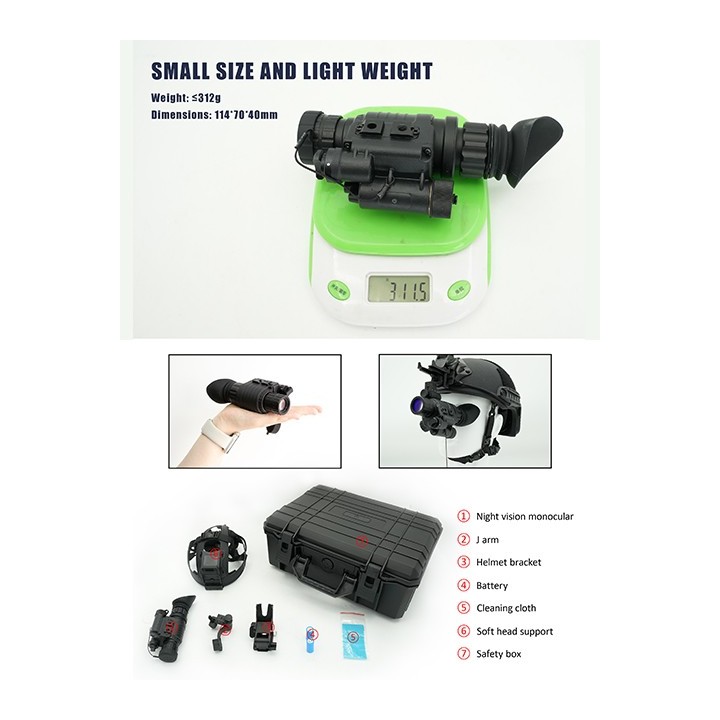 GECKO PVS-14 Zielony fosfor F.O.M. 1600+